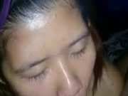 Asian GF Blowjob At Night